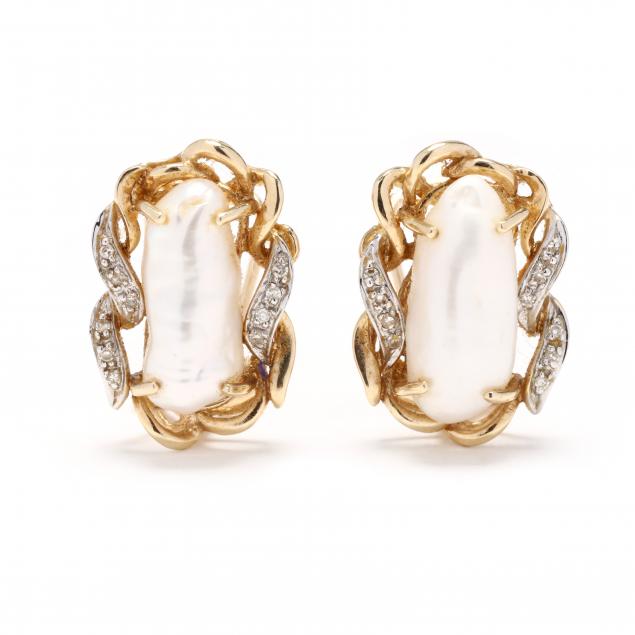 gold-pearl-and-diamond-earrings