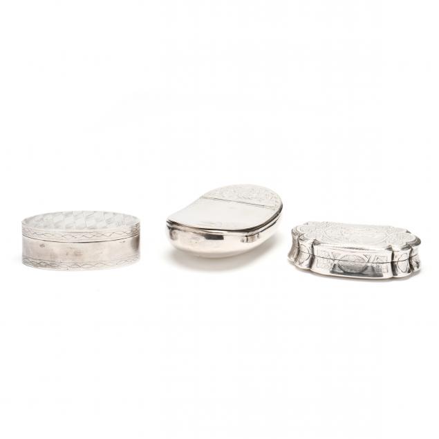 three-antique-continental-silver-snuff-boxes