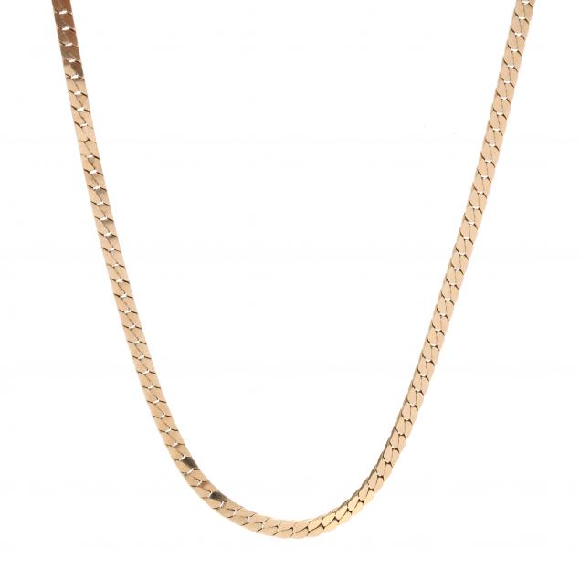gold-herringbone-necklace-italy
