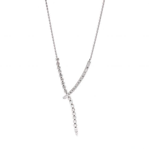 white-gold-and-diamond-lariat-necklace
