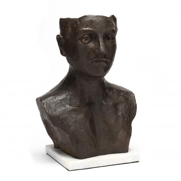contemporary-cast-iron-figural-bust