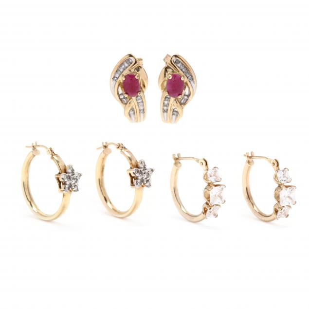 three-pairs-of-gem-set-earrings