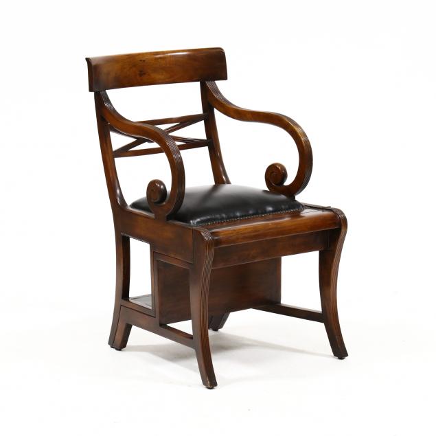 mahogany-metamorphic-chair-library-steps