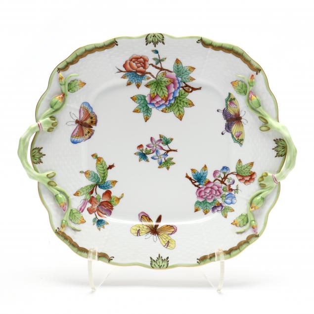 herend-porcelain-cake-plate-i-queen-victoria-i
