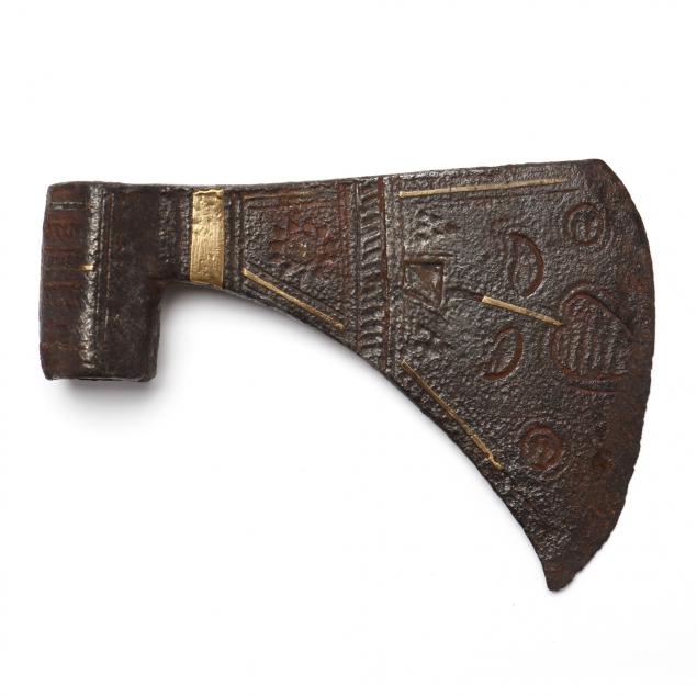 eurasian-iron-axe-head-with-gold-inlays