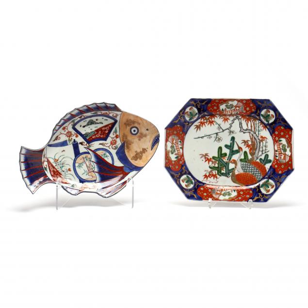 two-japanese-imari-serving-platters