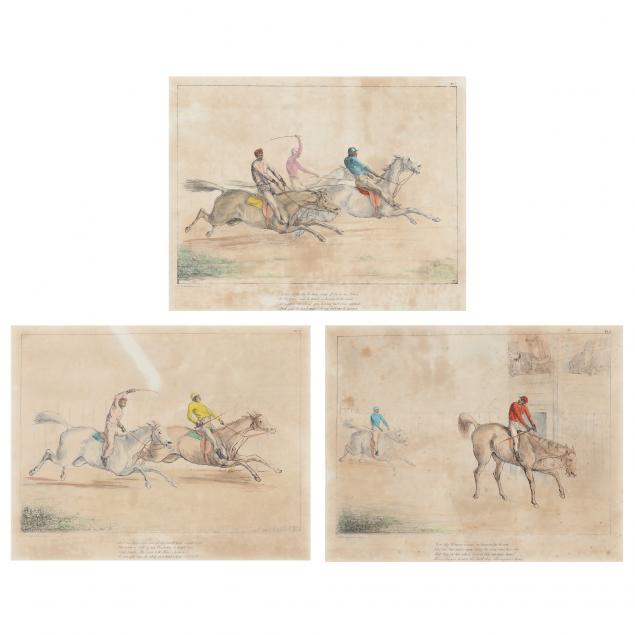 three-antebellum-south-carolina-horse-race-prints-and-a-relevant-period-book