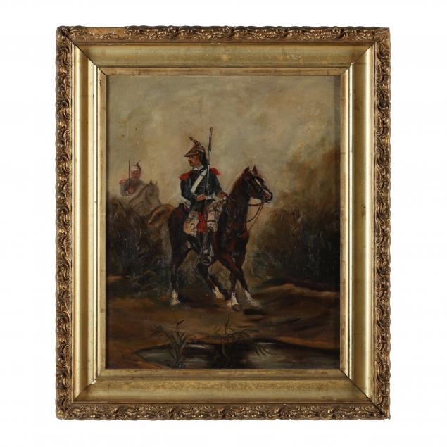 an-antique-painting-of-a-cavalryman