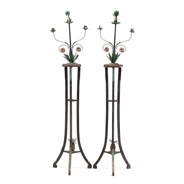 pair-of-tall-tole-floor-candelabra