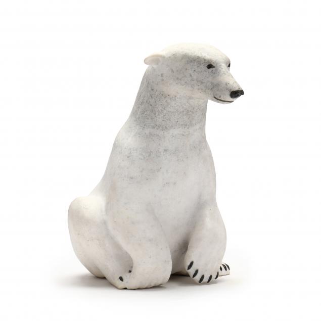 paul-quviq-malliki-inuit-b-1956-seated-polar-bear