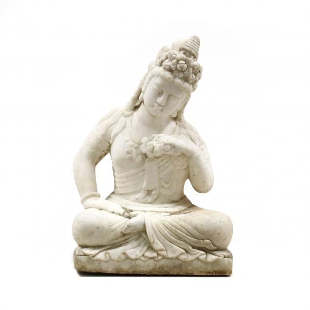 a-chinese-carved-marble-guanyin