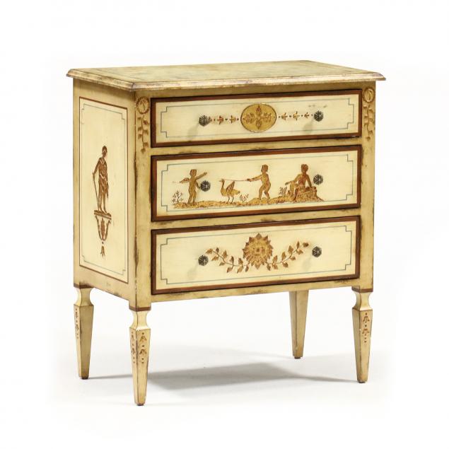 italianate-painted-bedside-chest-of-drawers