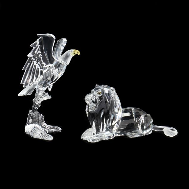 swarovski-crystal-lion-and-bald-eagle