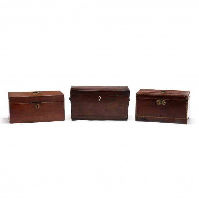 three-antique-english-inlaid-mahogany-tea-caddies