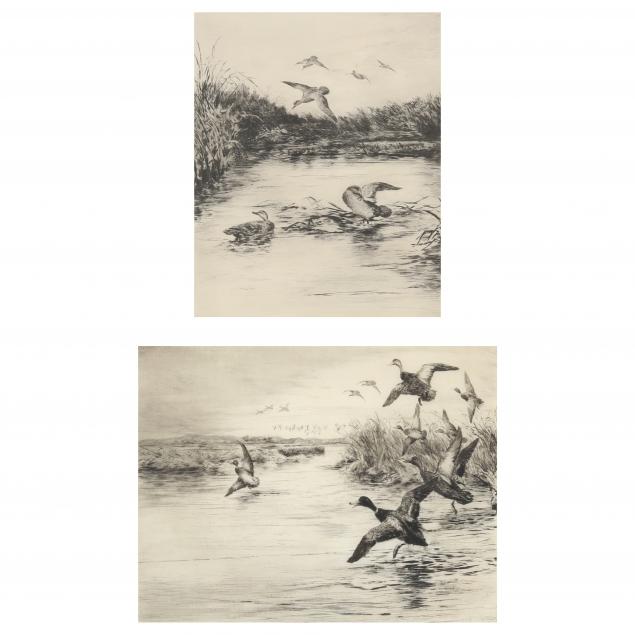 roland-clark-american-1874-1957-pair-of-etchings-with-duck-stamps