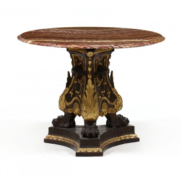 neoclassical-style-parcel-gilt-bronze-and-agate-center-table