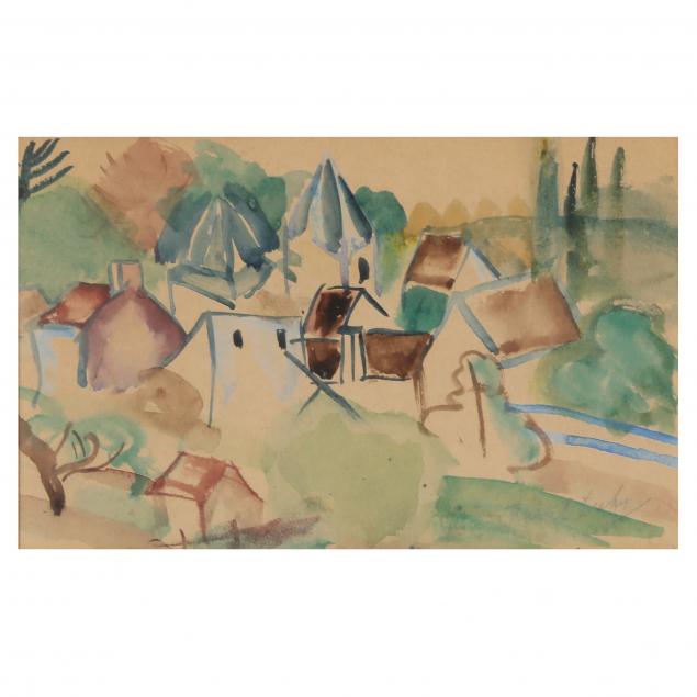 raoul-dufy-french-1877-1953-village-scene