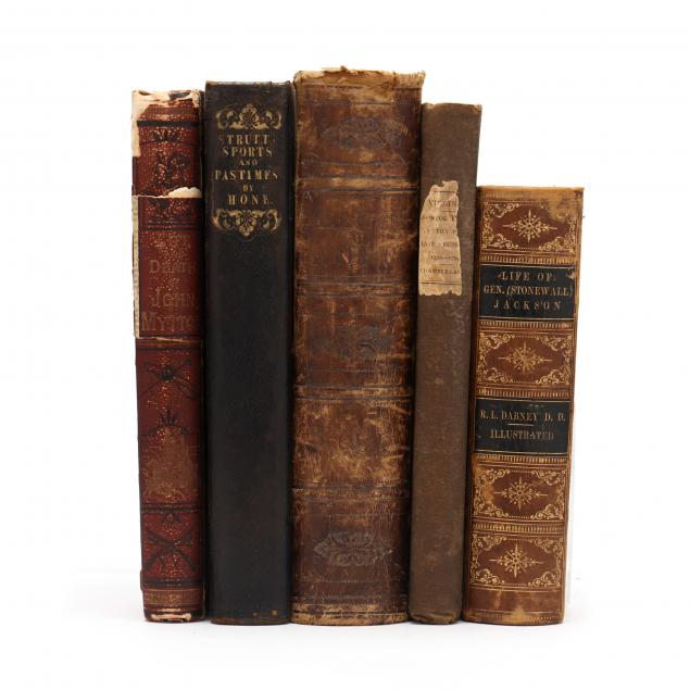 five-19th-century-books-three-with-sporting-themes
