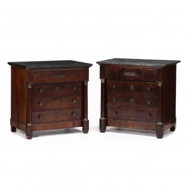 pair-of-french-neoclassical-marble-top-mahogany-diminutive-commodes