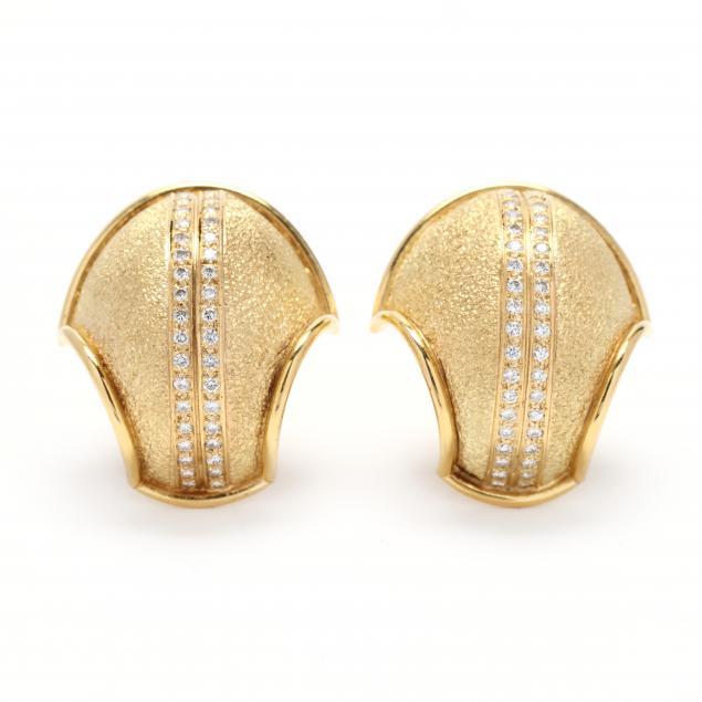 gold-and-diamond-earrings-signed
