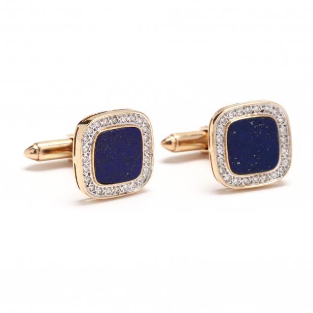 gold-lapis-and-diamond-cufflinks