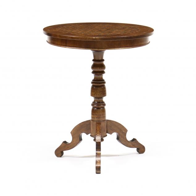 continental-style-parquetry-inlaid-center-table