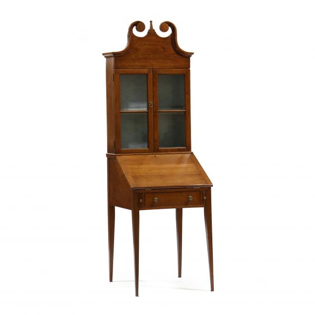 custom-southern-federal-style-diminutive-walnut-desk-and-bookcase