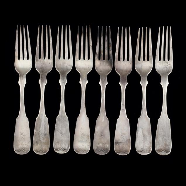 eight-virginia-coin-silver-spoons-mark-of-thomas-nowlan