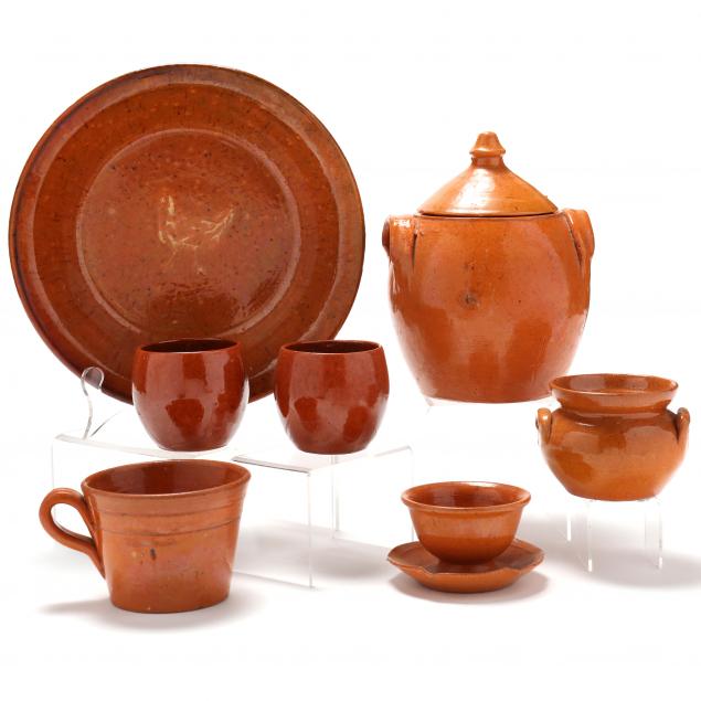 group-of-vintage-jugtown-tableware