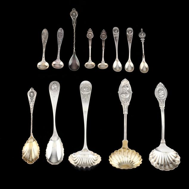a-grouping-of-american-medallion-pattern-silver-servers