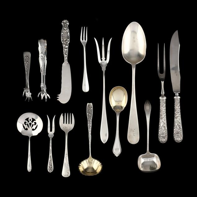 a-grouping-of-american-sterling-silver-flatware