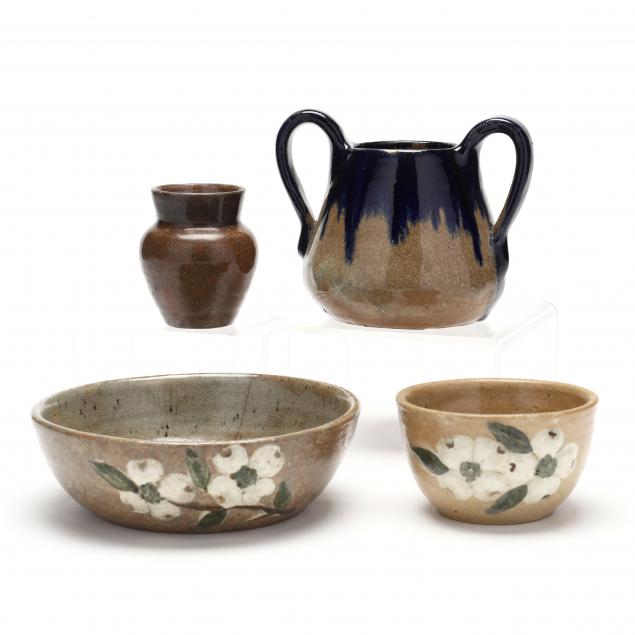 four-pieces-of-hilton-pottery-catawba-county-nc