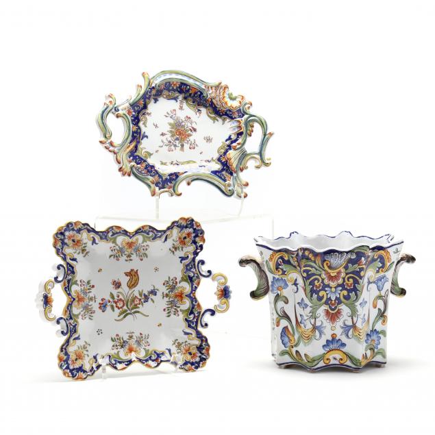 three-vintage-pieces-of-french-faience