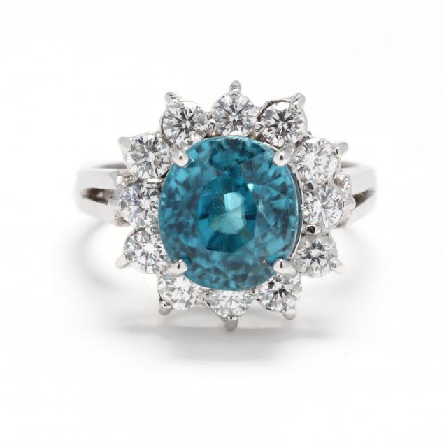 white-gold-blue-zircon-and-diamond-ring