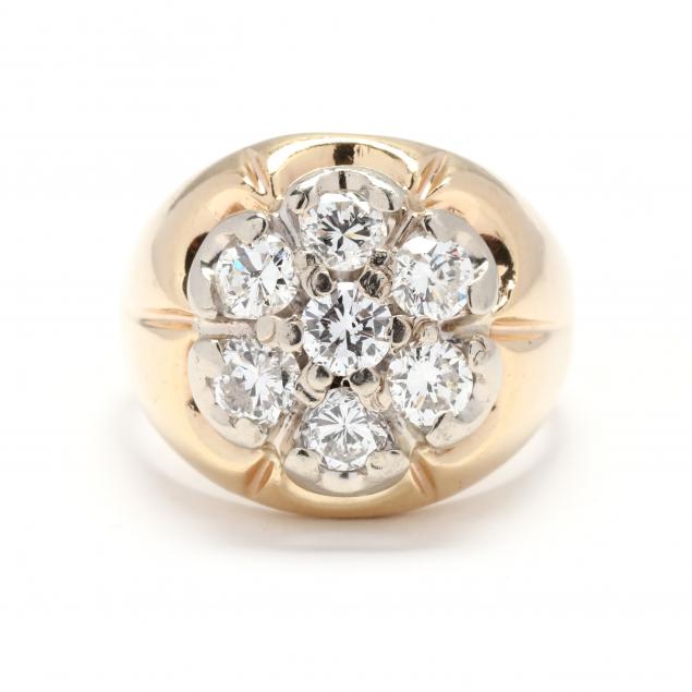 gent-s-gold-and-diamond-cluster-ring