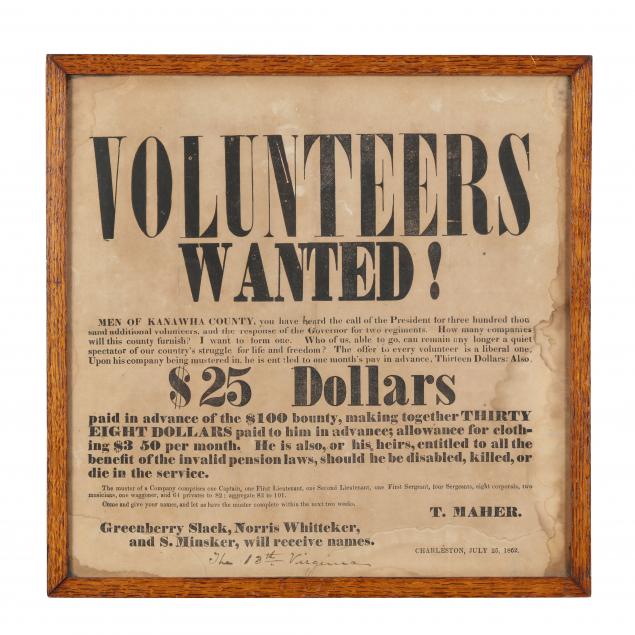 very-rare-confederate-recruiting-broadside-for-the-13th-virginia-infantry