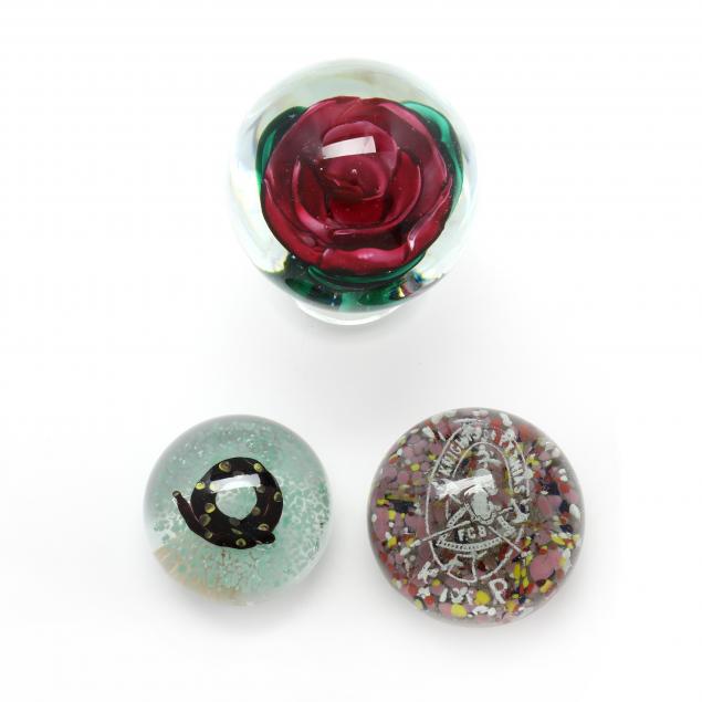 three-figural-glass-paperweights