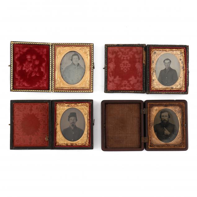 four-cased-ninth-plate-portraits-of-civil-war-soldiers