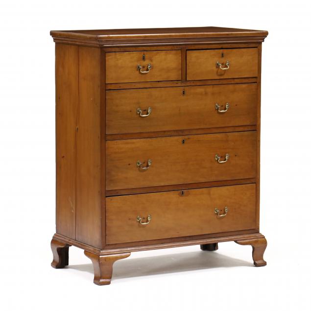 southern-chippendale-cherry-chest-of-drawers