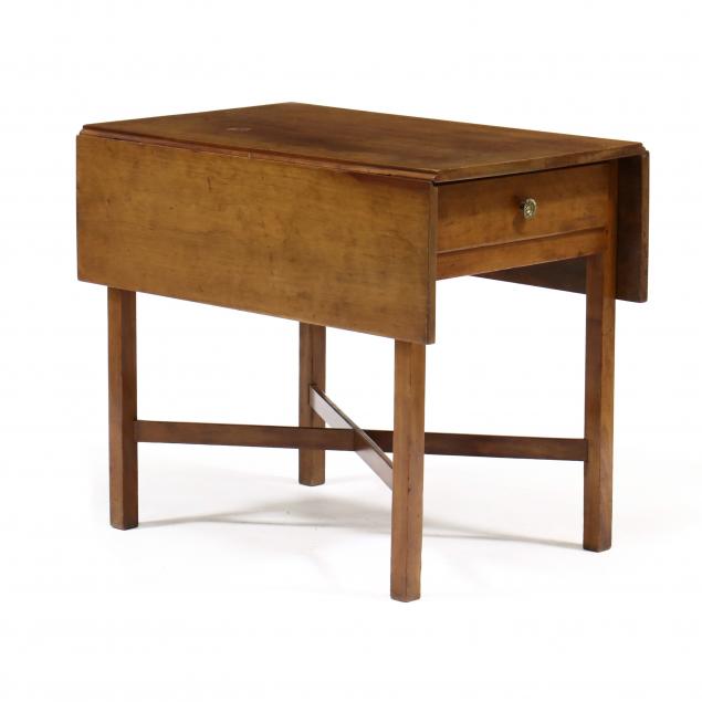 new-england-chippendale-cherry-drop-leaf-breakfast-table