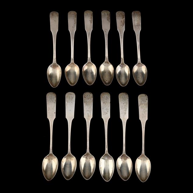 twelve-rare-philadelphia-coin-silver-spoons-marks-of-hendel-and-haverstick