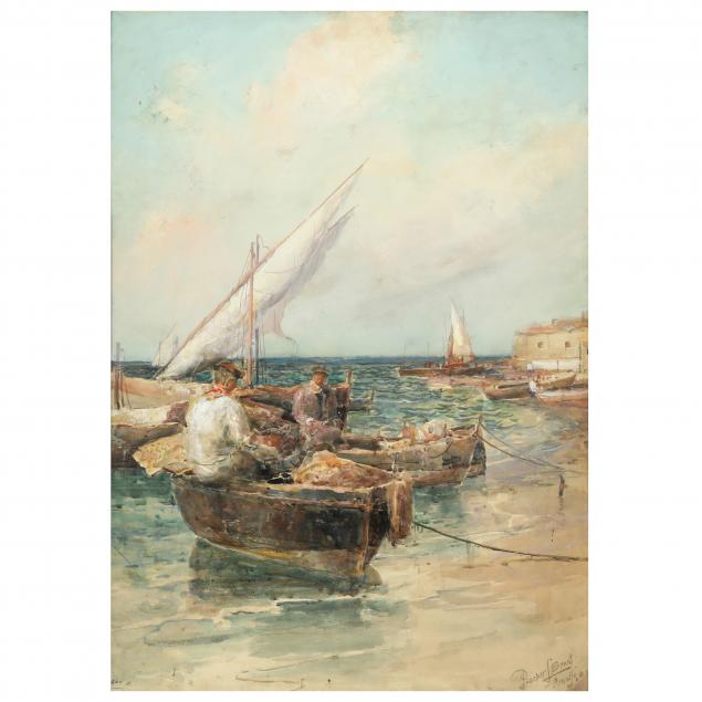 prosper-louis-senat-american-1852-1925-fishermen-on-the-amalfi-coast