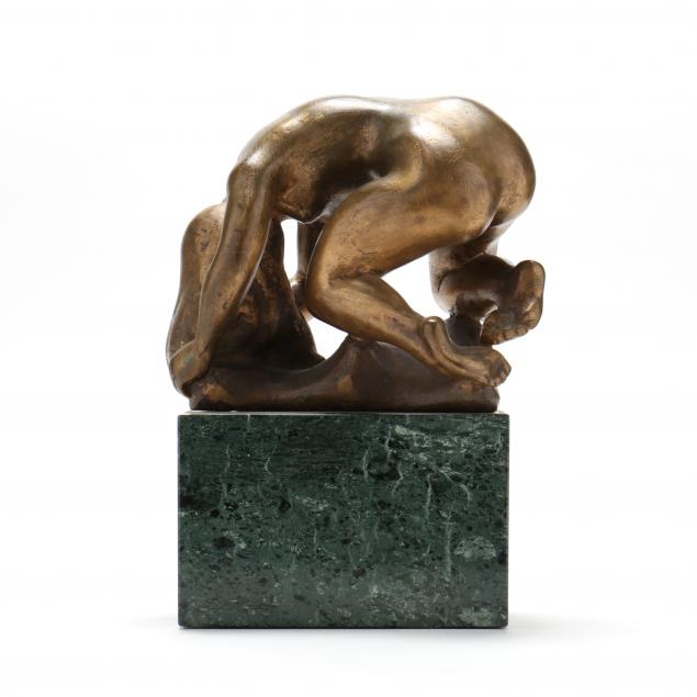 french-school-20th-century-bronze-model-of-a-nude-bather