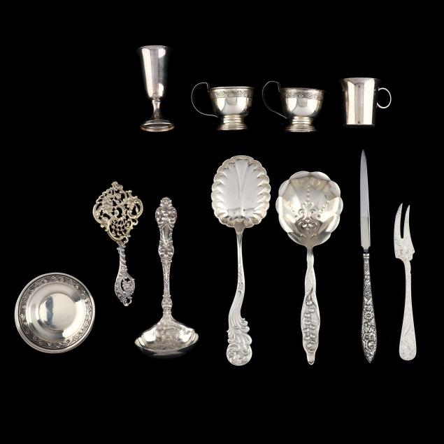 a-collection-of-antique-and-vintage-sterling-silver