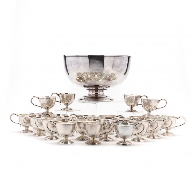 japanese-950-silver-punch-bowl-and-24-matching-punch-cups