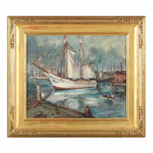 max-kuehne-american-1880-1968-harbor-scene