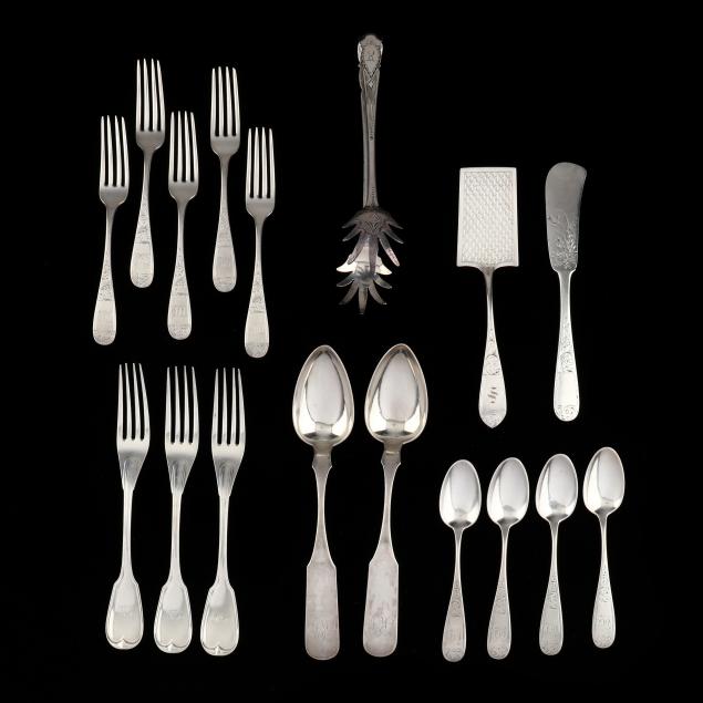 a-grouping-of-baltimore-coin-silver-flatware