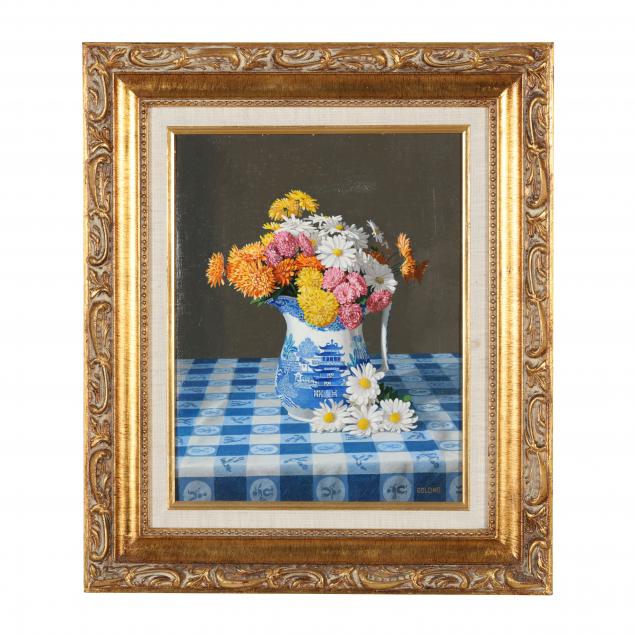 a-vintage-still-life-painting-of-a-blue-canton-pitcher-with-flowers
