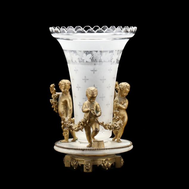french-dore-bronze-and-crystal-figural-vase