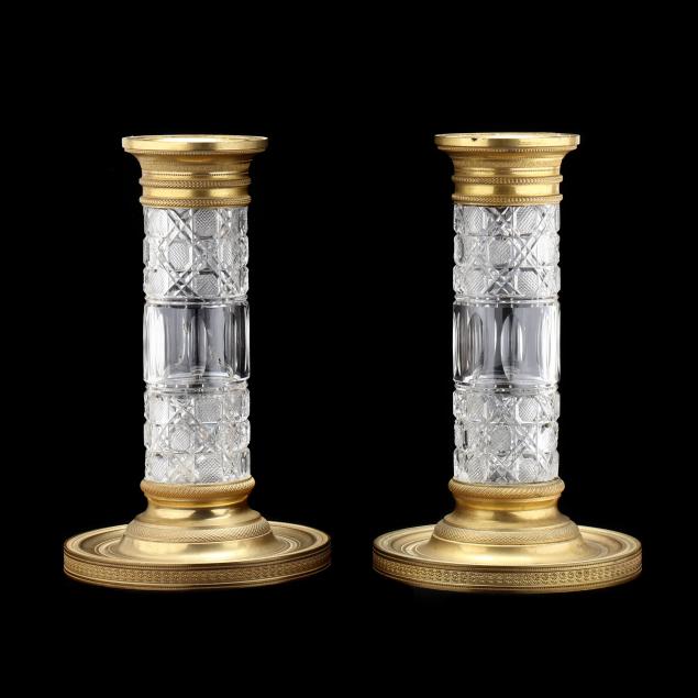 pair-of-neoclassical-style-ormolu-bronze-and-cut-crystal-candlesticks